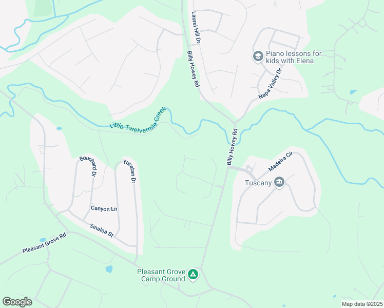 map of restaurants, bars, coffee shops, grocery stores, and more near 5700 Carter Woods Court in Waxhaw