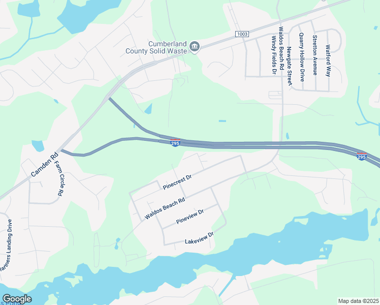 map of restaurants, bars, coffee shops, grocery stores, and more near 2652 Noxon Street in Fayetteville