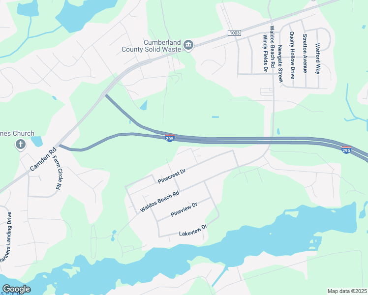 map of restaurants, bars, coffee shops, grocery stores, and more near 2652 Noxon Street in Fayetteville