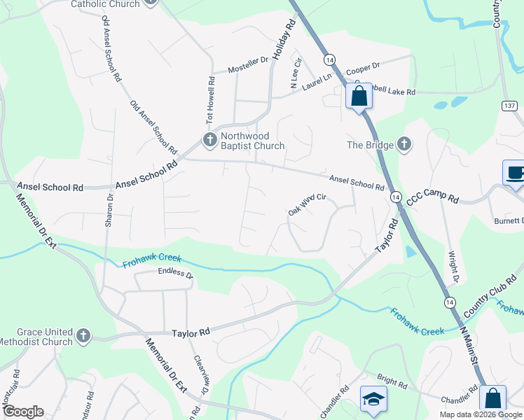 map of restaurants, bars, coffee shops, grocery stores, and more near 407 Chestnut Woods Court in Greer