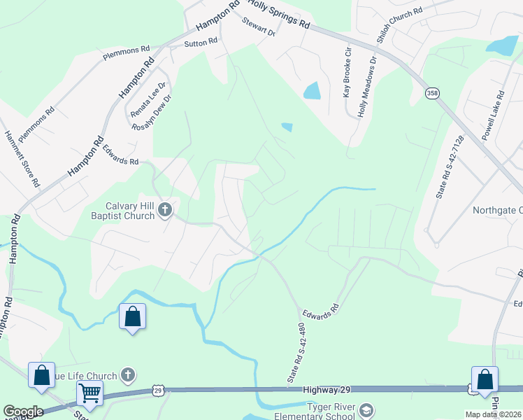 map of restaurants, bars, coffee shops, grocery stores, and more near 200 Oak Lane in Lyman