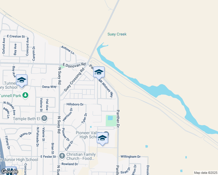 map of restaurants, bars, coffee shops, grocery stores, and more near 1316 Mount Whitney Way in Santa Maria