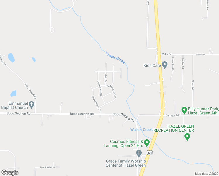 map of restaurants, bars, coffee shops, grocery stores, and more near 133 Ivy Meadow Circle in Hazel Green