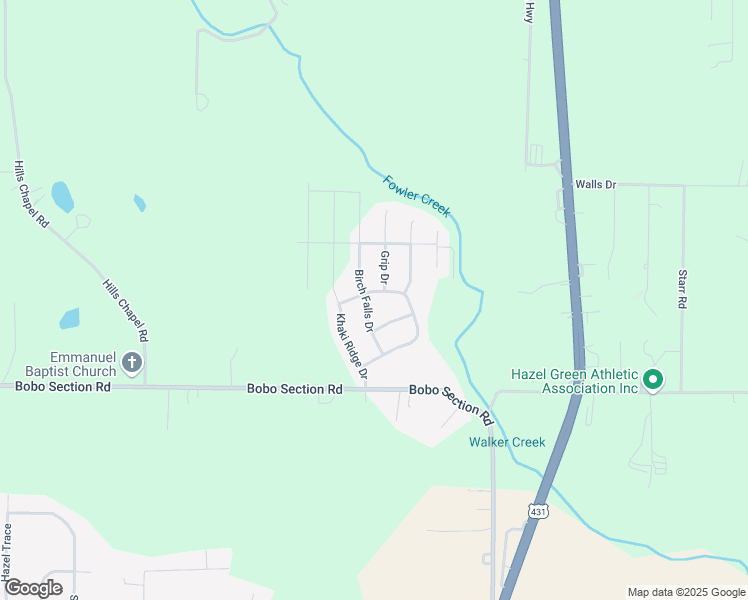 map of restaurants, bars, coffee shops, grocery stores, and more near 141 Ivy Meadow Circle in Hazel Green