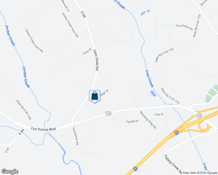 map of restaurants, bars, coffee shops, grocery stores, and more near 249 Mary High Drive in Wellford