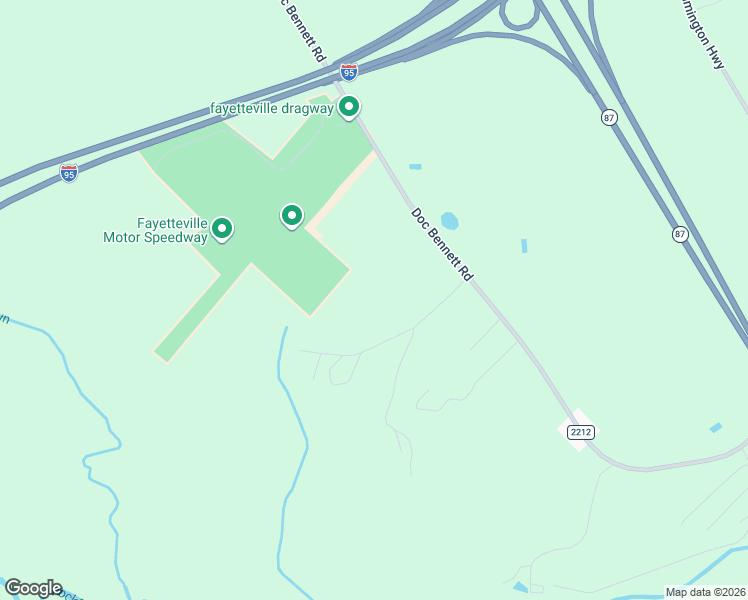 map of restaurants, bars, coffee shops, grocery stores, and more near 4576 Doc Bennett Road in Fayetteville