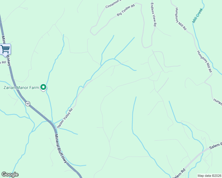 map of restaurants, bars, coffee shops, grocery stores, and more near 469 Mull Drive in Mineral Bluff