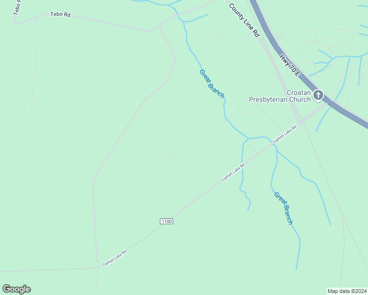 map of restaurants, bars, coffee shops, grocery stores, and more near 305 Station House Road in New Bern