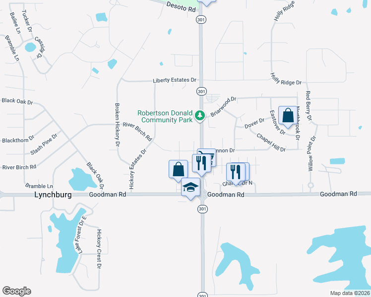 map of restaurants, bars, coffee shops, grocery stores, and more near 7631 Wills Way Circle East in Walls