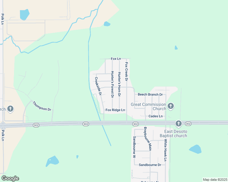 map of restaurants, bars, coffee shops, grocery stores, and more near 7224 Hunter's Forest Drive in Olive Branch