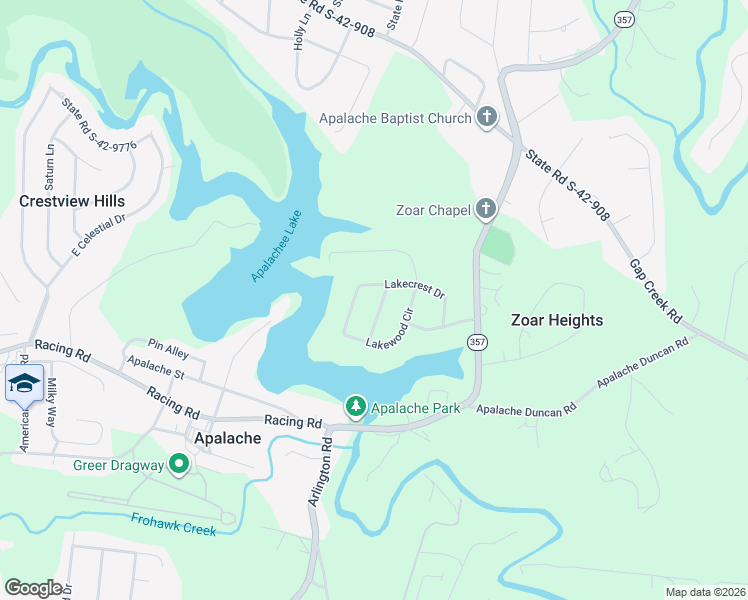 map of restaurants, bars, coffee shops, grocery stores, and more near 301 Lakecrest Drive in Greer
