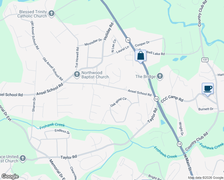 map of restaurants, bars, coffee shops, grocery stores, and more near 820 Ansel School Road in Greer