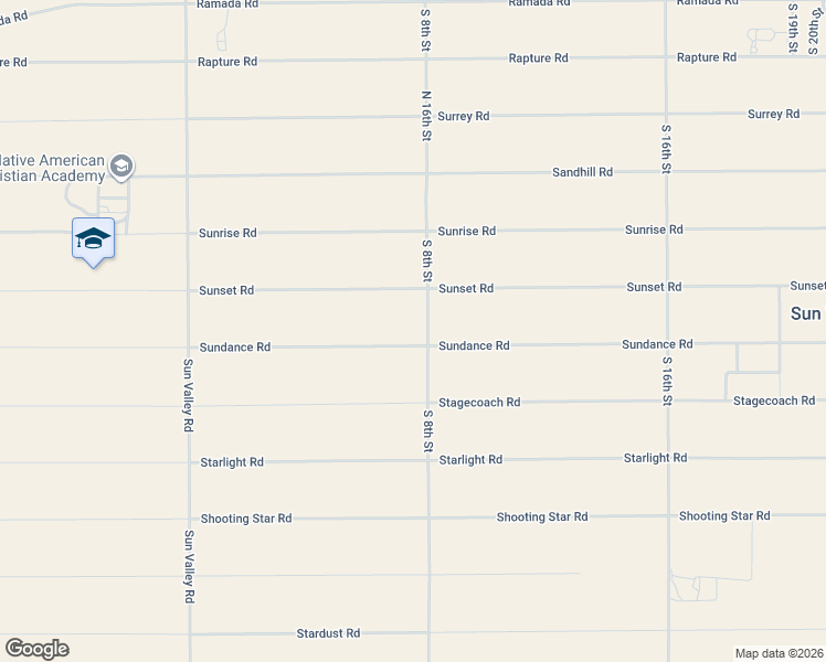 map of restaurants, bars, coffee shops, grocery stores, and more near 7698 Sundance Road in Holbrook