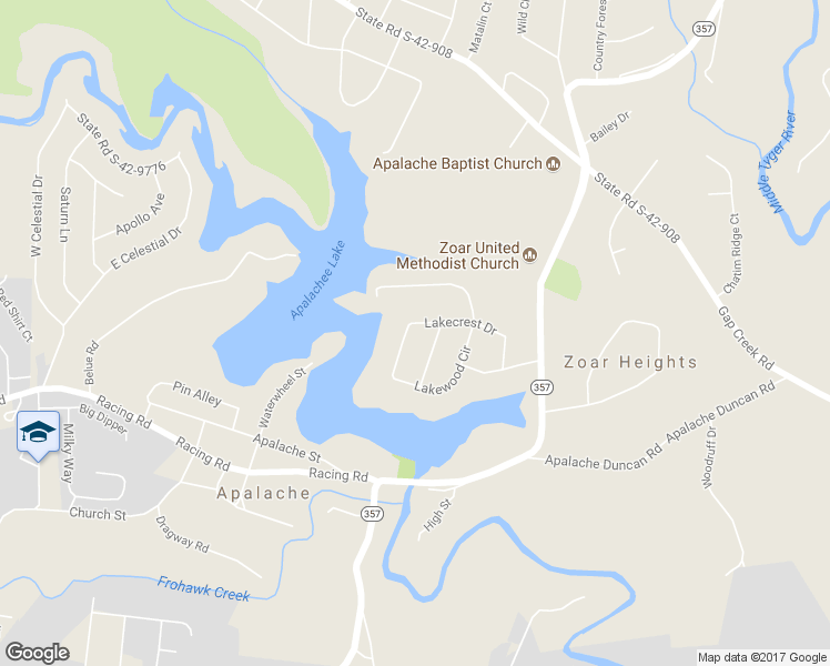 map of restaurants, bars, coffee shops, grocery stores, and more near 301 Lakecrest Drive in Greer