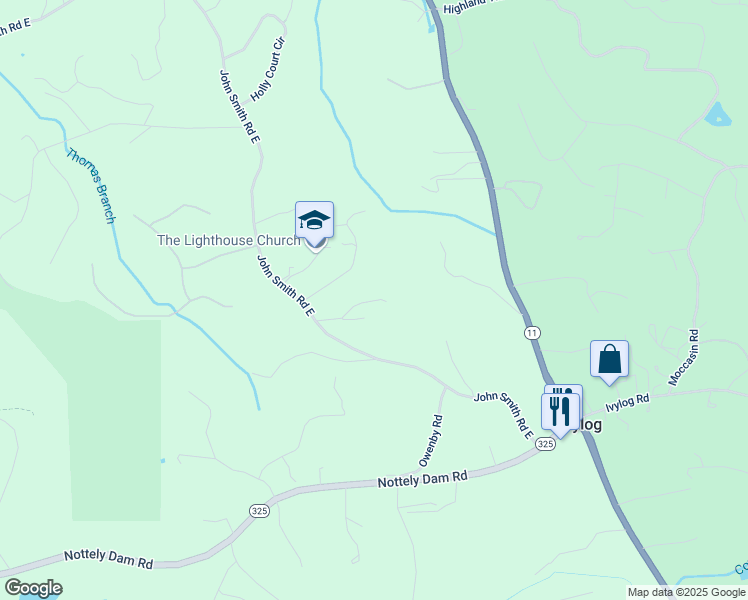 map of restaurants, bars, coffee shops, grocery stores, and more near 99 Bennington Drive in Blairsville