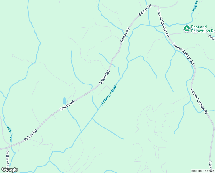 map of restaurants, bars, coffee shops, grocery stores, and more near Salem Valley Road in Mineral Bluff