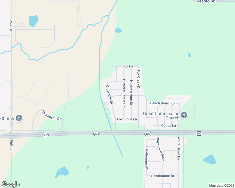 map of restaurants, bars, coffee shops, grocery stores, and more near 12824 Fox Bend Lane in Olive Branch
