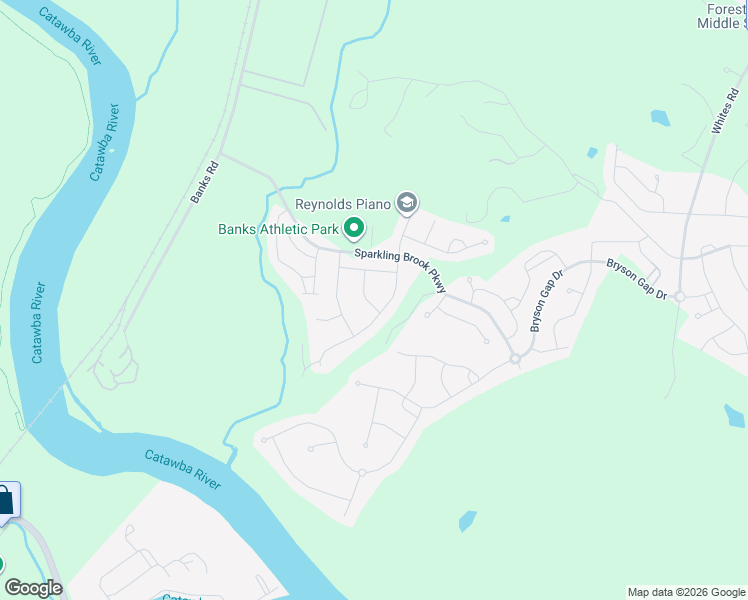 map of restaurants, bars, coffee shops, grocery stores, and more near 821 Braddock Way in Fort Mill