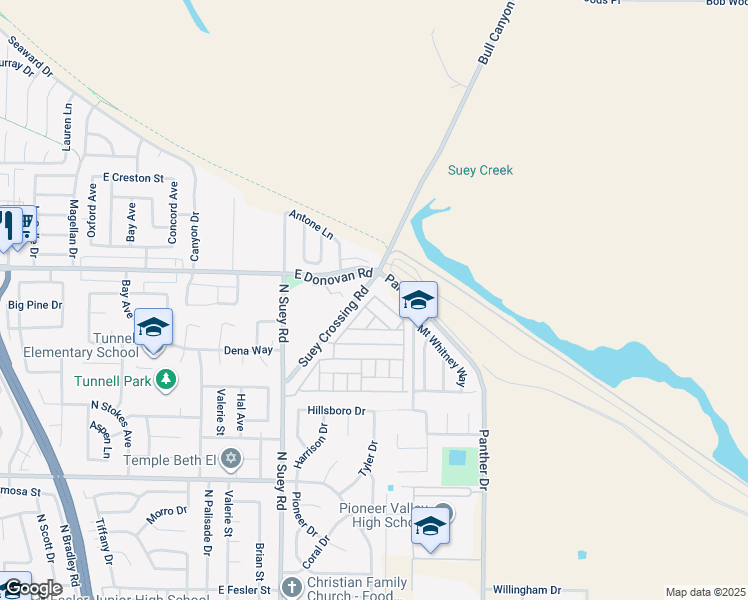 map of restaurants, bars, coffee shops, grocery stores, and more near 1604 Via Ynez in Santa Maria