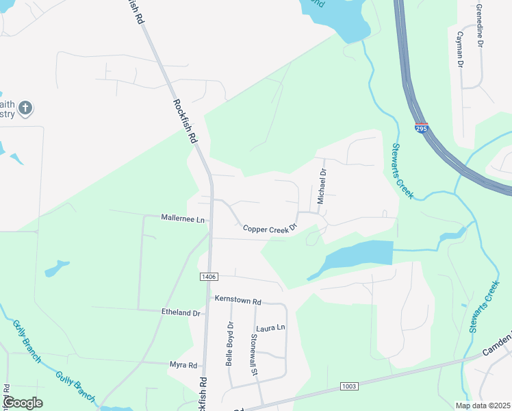 map of restaurants, bars, coffee shops, grocery stores, and more near 206 Quarry Lane in Raeford
