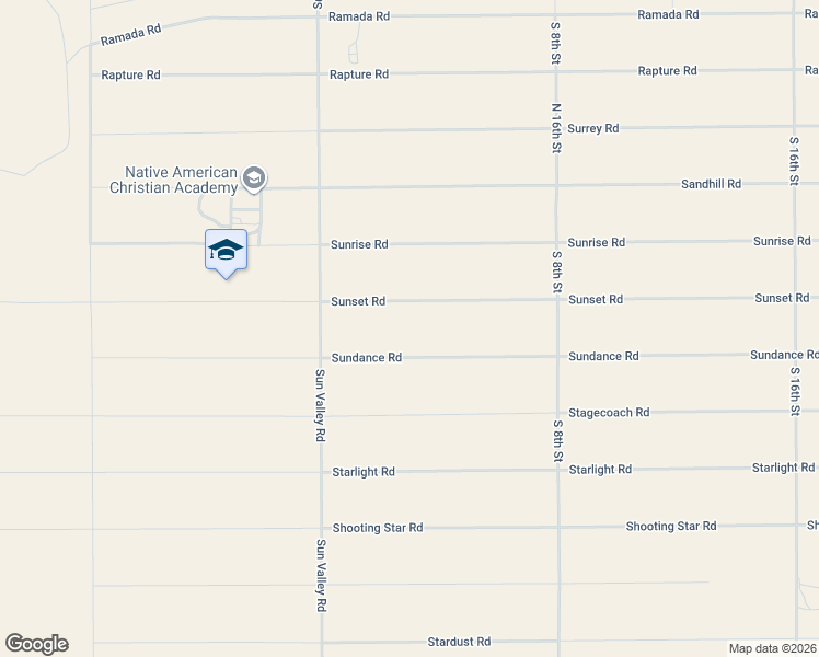 map of restaurants, bars, coffee shops, grocery stores, and more near 7641 Sunset Road in Holbrook