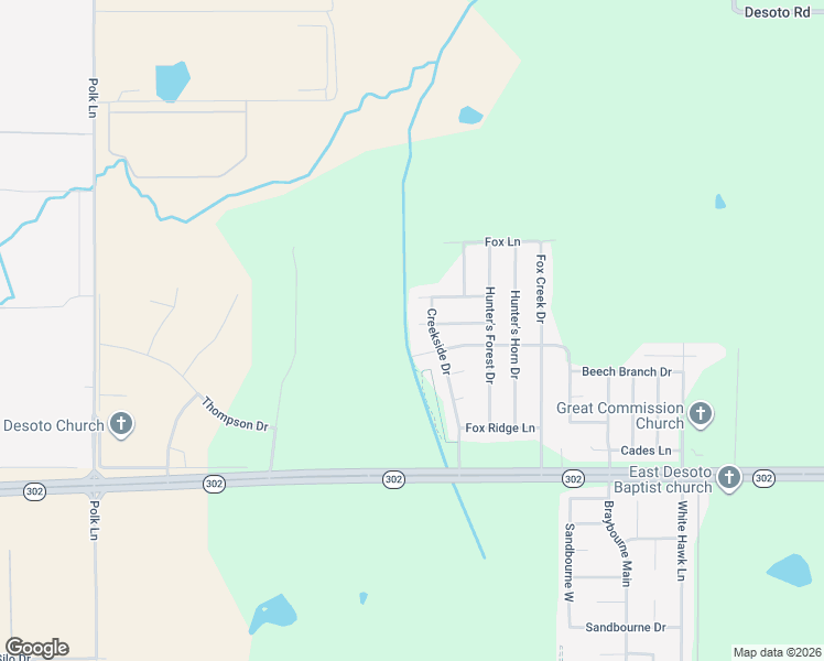 map of restaurants, bars, coffee shops, grocery stores, and more near 13607 Hunters Forest Cove in Olive Branch