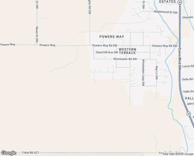 map of restaurants, bars, coffee shops, grocery stores, and more near 5748 Lizard Lane Southwest in Albuquerque