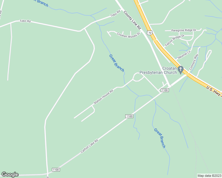 map of restaurants, bars, coffee shops, grocery stores, and more near 280 Station House Road in New Bern