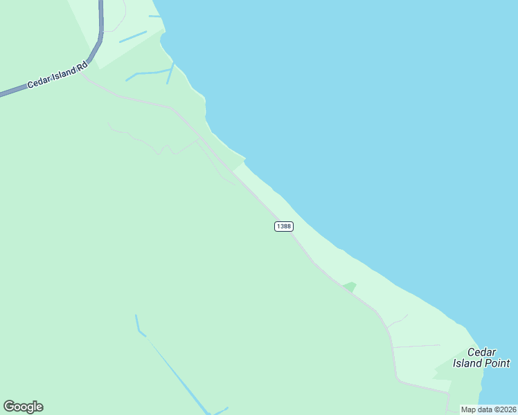 map of restaurants, bars, coffee shops, grocery stores, and more near 424 Lola Road in Cedar Island