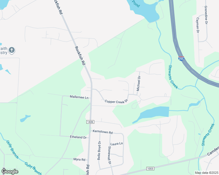 map of restaurants, bars, coffee shops, grocery stores, and more near 206 Quarry Lane in Raeford