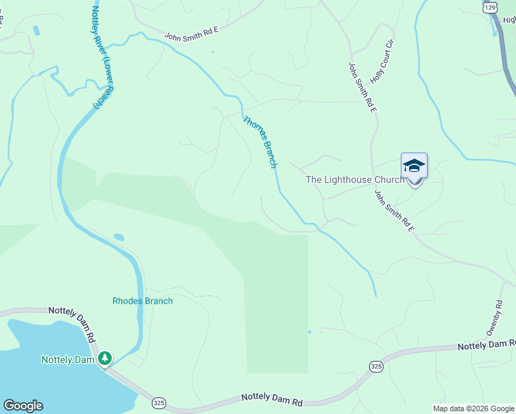 map of restaurants, bars, coffee shops, grocery stores, and more near 296 Gold Nugget Lane in Blairsville