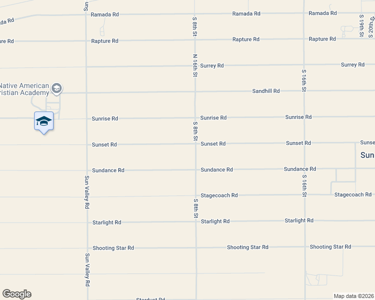 map of restaurants, bars, coffee shops, grocery stores, and more near 7698 Sundance Road in Holbrook
