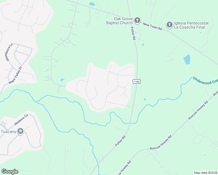 map of restaurants, bars, coffee shops, grocery stores, and more near 1224 Brooksland Place in Waxhaw