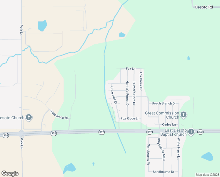 map of restaurants, bars, coffee shops, grocery stores, and more near 7341 Creekside Drive in Olive Branch