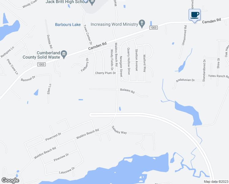 map of restaurants, bars, coffee shops, grocery stores, and more near 6012 Waldos Beach Road in Fayetteville