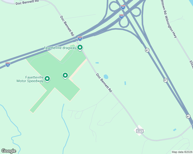 map of restaurants, bars, coffee shops, grocery stores, and more near 4576 Doc Bennett Road in Fayetteville
