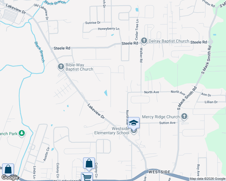 map of restaurants, bars, coffee shops, grocery stores, and more near 533 Flagstone Drive in Rossville