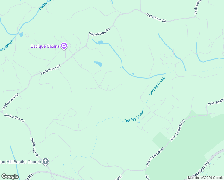 map of restaurants, bars, coffee shops, grocery stores, and more near 77 Chosen Ridge in Morganton