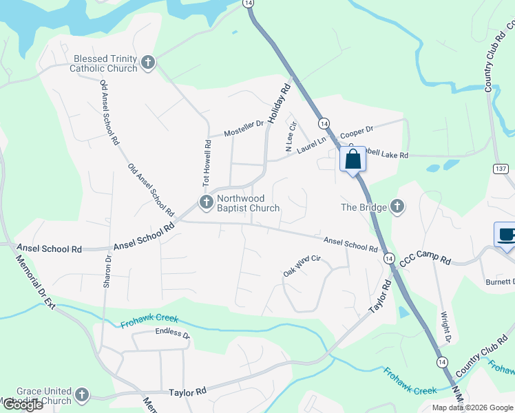 map of restaurants, bars, coffee shops, grocery stores, and more near 2450 North Wood Lane in Greer
