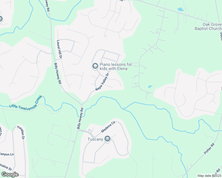 map of restaurants, bars, coffee shops, grocery stores, and more near 2009 Trindle Vine Lane in Waxhaw