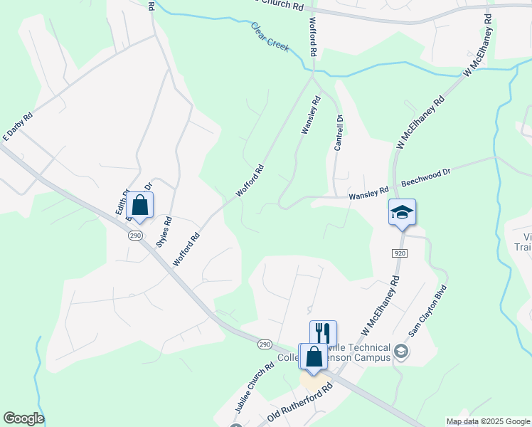 map of restaurants, bars, coffee shops, grocery stores, and more near 245 Wansley Road in Taylors