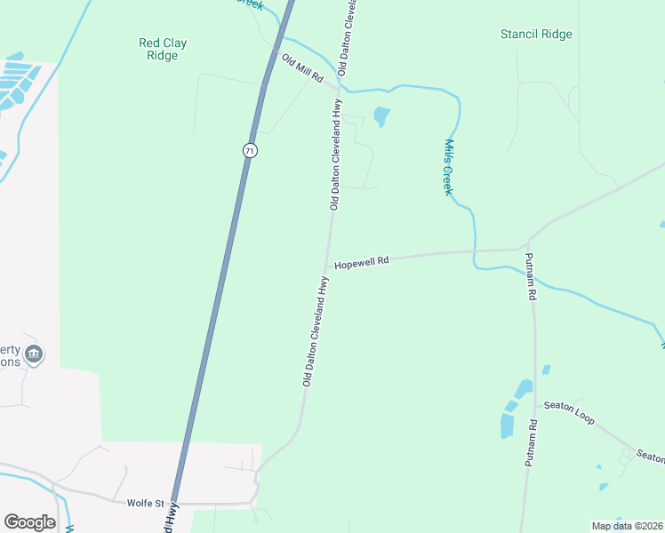 map of restaurants, bars, coffee shops, grocery stores, and more near 301 Hopewell Road in Cohutta