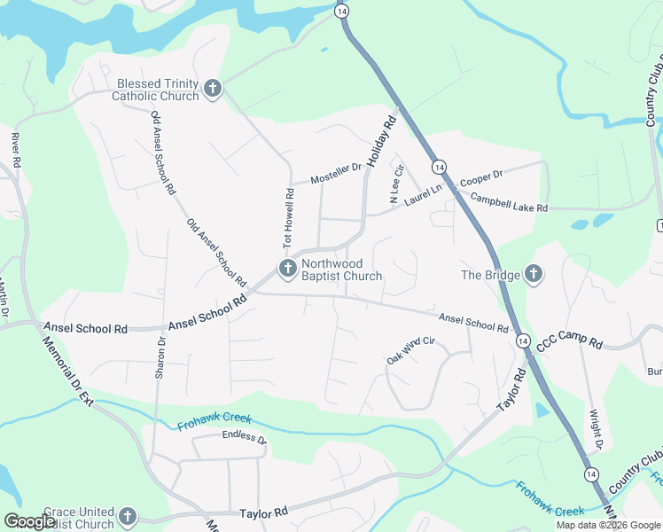 map of restaurants, bars, coffee shops, grocery stores, and more near 2450 North Wood Lane in Greer
