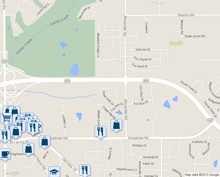 map of restaurants, bars, coffee shops, grocery stores, and more near 9918 White Poplar Drive in Olive Branch