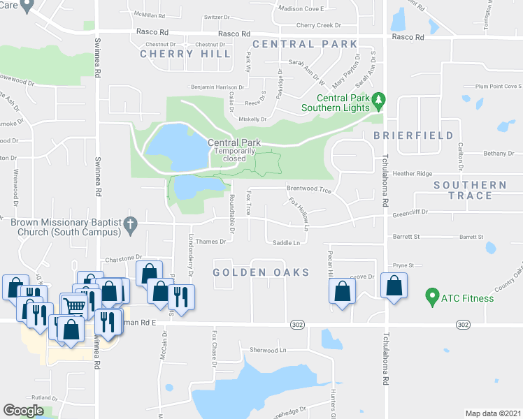 map of restaurants, bars, coffee shops, grocery stores, and more near 7409 Bridle Cove in Southaven