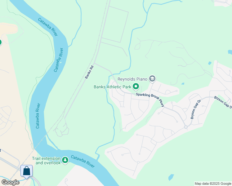 map of restaurants, bars, coffee shops, grocery stores, and more near 340 Kennebel Place in Fort Mill
