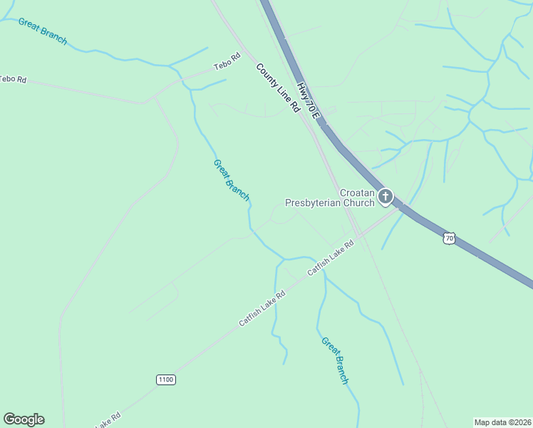 map of restaurants, bars, coffee shops, grocery stores, and more near 305 Station House Road in New Bern