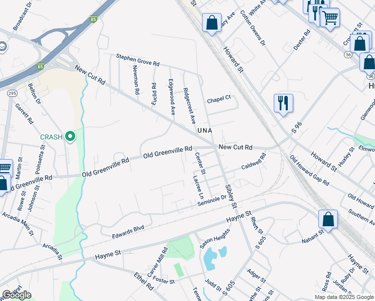 map of restaurants, bars, coffee shops, grocery stores, and more near 239 Center Street in Saxon