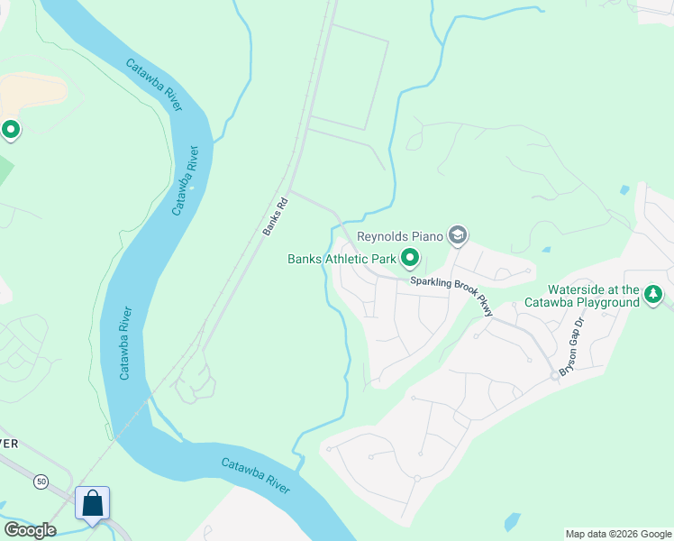 map of restaurants, bars, coffee shops, grocery stores, and more near 260 Ascot Run Way in Fort Mill