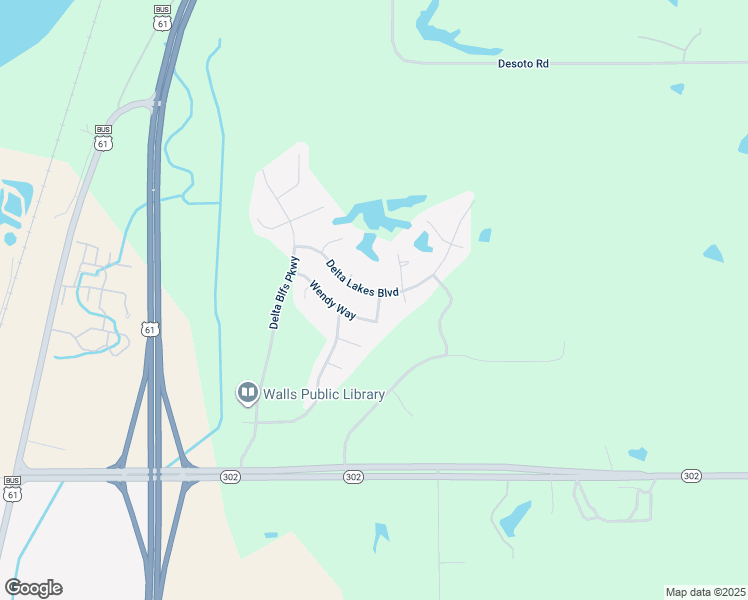 map of restaurants, bars, coffee shops, grocery stores, and more near 8049 Delta Lakes Boulevard in Walls